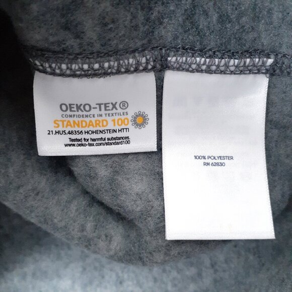 Lands End Mens Fleece Lined Vest XLT Full Zip Gray Outdoor Camping Hiking 251 - Picture 4 of 5